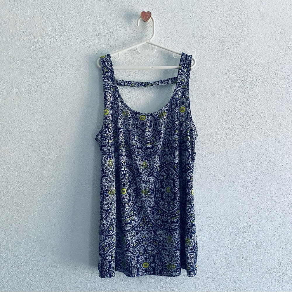 The Limited navy printed strappy tank top